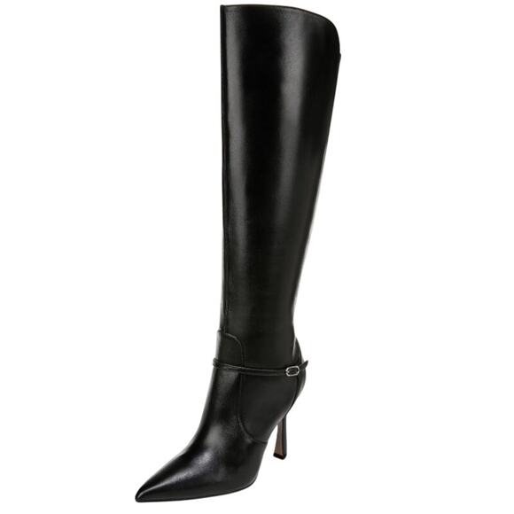 Sam Edelman Womens Elia Above The Knee High Boots US 6.5 M WC Black Leather NIB - Picture 1 of 12